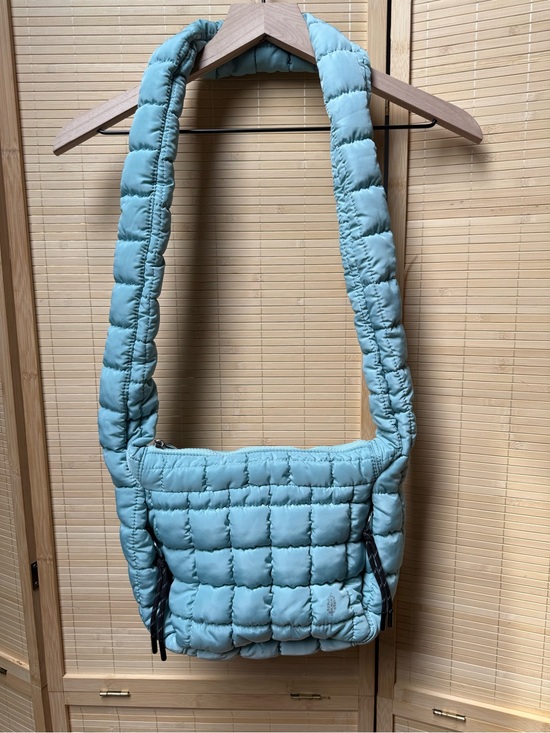FP Movement by Free People Handbags - Free People Quilted Baby Carryall Sling Bag, Sterling Blue